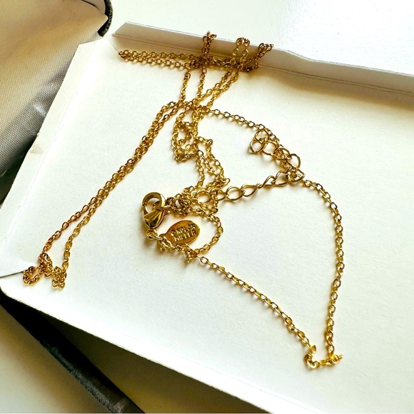 NIB VTG Nolan Miller Glamour Collection Turquoise and Gold Pendant Necklace - Picture 4 of 5